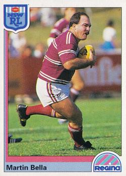 1992 Regina NSW Rugby League #77 Martin Bella Front